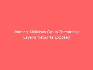 Warning: Malicious Group Threatening Layer-2 Networks Exposed