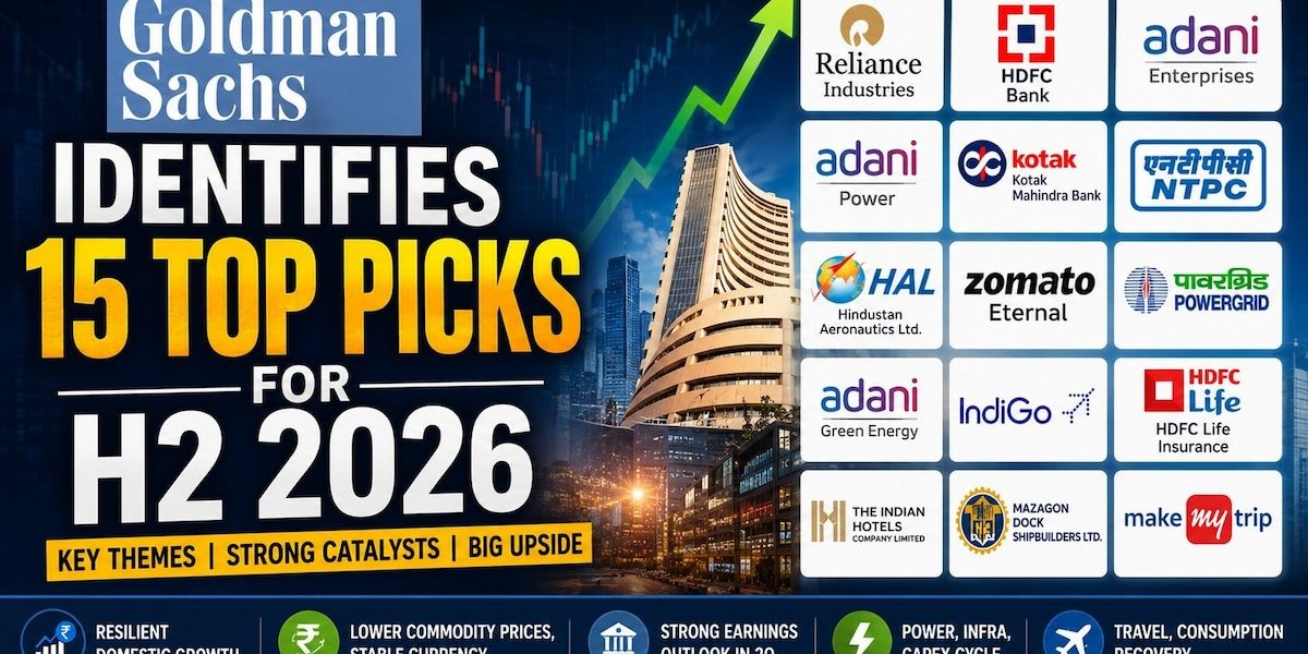 Goldman Sachs Sees Nifty Reaching 26,500 by June 2027, Cites 15 Top Picks