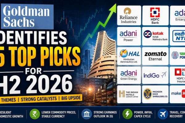 Goldman Sachs Sees Nifty Reaching 26,500 by June 2027, Cites 15 Top Picks
