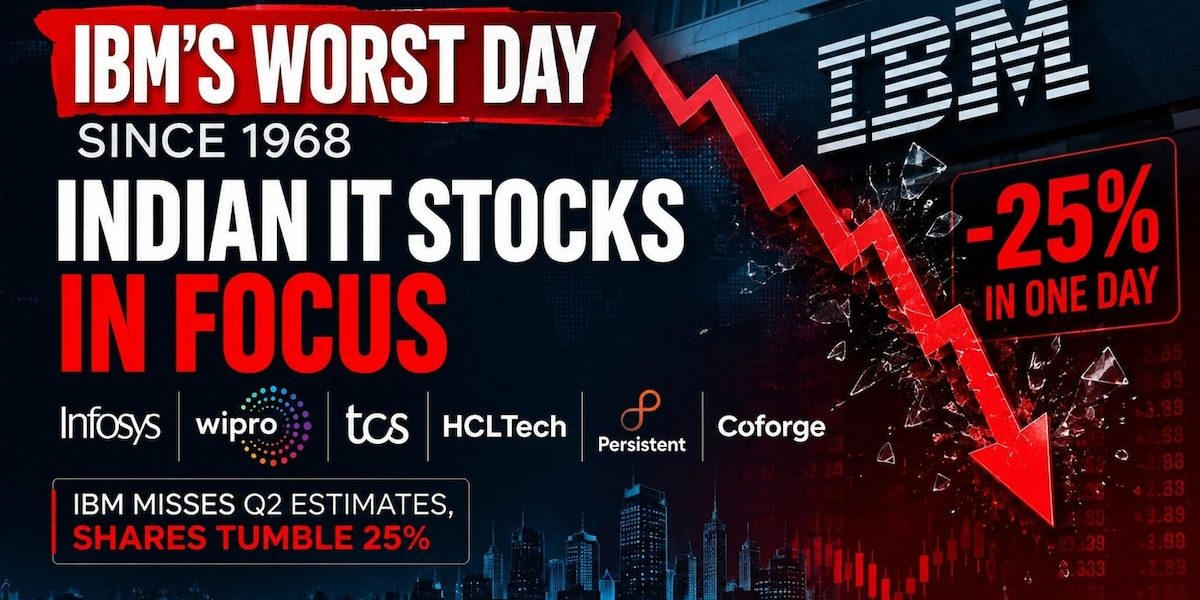 Indian IT Stocks Fall Amid IBM's Worst Day Since 1968