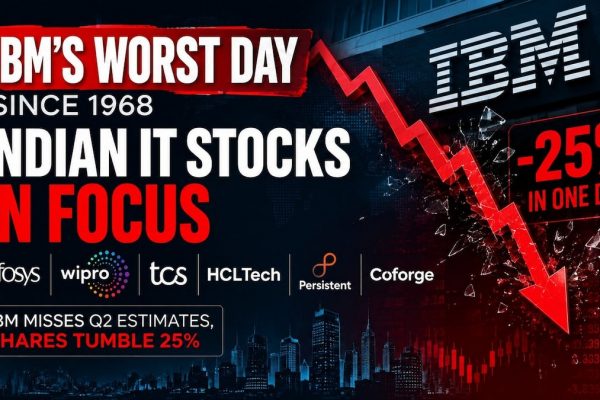Indian IT Stocks Fall Amid IBM’s Worst Day Since 1968